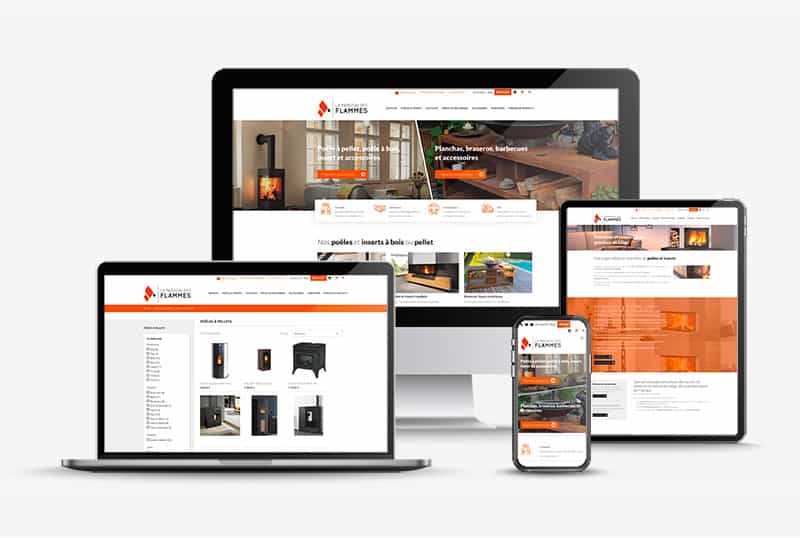 Réalisation de sites internet sur mesure 8 la passion des flammes site